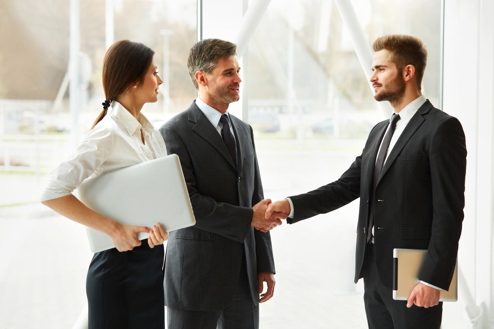 business partners shaking hands