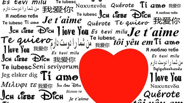I love you in many languages