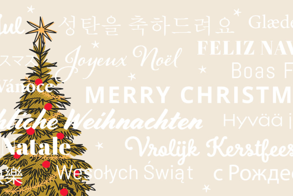 Merry Christmas in different languages